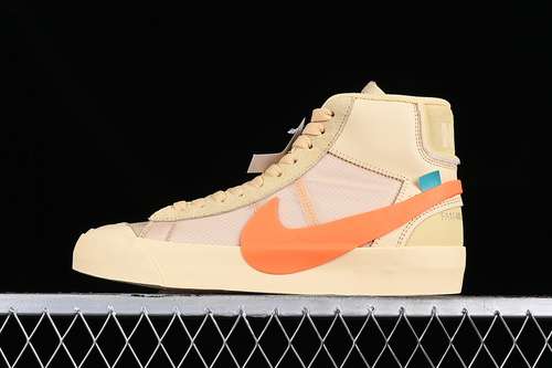 【430】[AA3832-700]-[OFF WHITE BLAZER MID ALL HALLOWS EVE ORANGE/GREY/BROWN]-[WOMAN:36-39]-[MAN:40-48]
