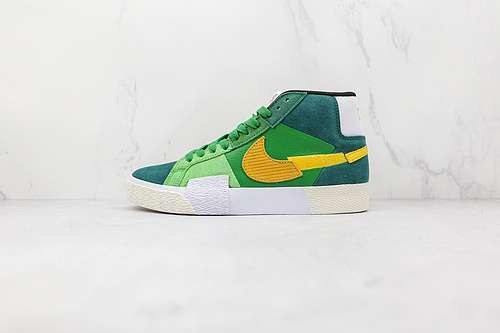 【260】[DA8854-300]-[ZOOM BLAZER MID PREMIUM SB MOSAIC PACK ALOE VERDE/RAINFOREST/SPINACH GREEN/GOLD]