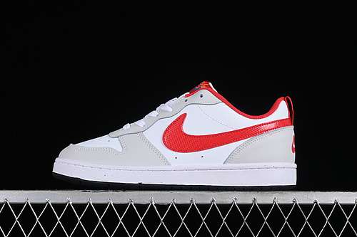 【230】[FZ5525-161]-[COURT BOROUGH LOW 2 WHITE/GREY/RED]-[WOMAN:36-39]-[MAN:40-44]