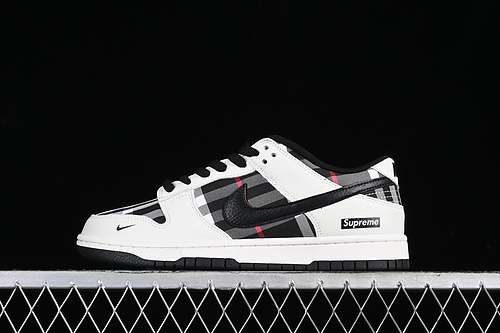 【360】[SP1098-071]-[SB DUNK LOW SUPREME WHITE/BLACK]-[WOMAN:36-39]-[MAN:40-45]
