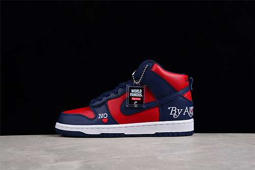 【600】[DH0953-400]-[SB DUNK HIGH DARK BLUE/DARK BLUE/RED]-[WOMAN:36-39]-[MAN:40-47.5]