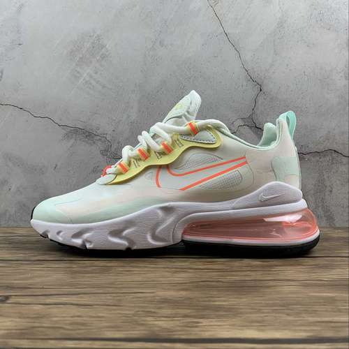 【250】[CV8818-102]-[AIR MAX 270 REACT PALE IVORY/BARELY GREEN/LIGHT ZITRON/SUMMIT WHITE]