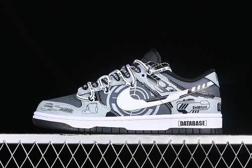 【380】[DJ6188-002]-[DUNK LOW SB BLACK/WHITE/GREY]-[WOMAN:36-39]-[MAN:40-46]