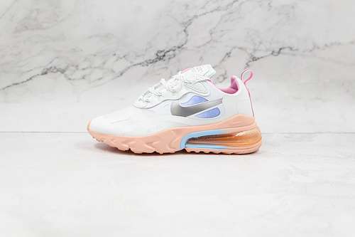 【300】[CZ8131-100]-[AIR MAX 270 REACT WHITE/WASHED CORAL/HYPER BLUE]-[WOMAN:36-40]