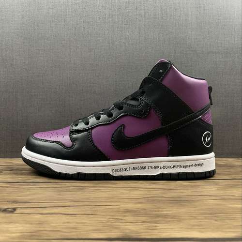 【330】[DJ0382-600]-[FRAGMENT DESIGN X DUNK HIGH BEIJING WINE/BLACK/WHITE]-[WOMAN:35-39]-[MAN:40-45]