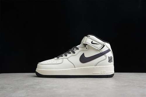 【360】[CJ6690-100]-[UNDEFEATED X AIR FORCE 1 MID 07 SU19 BEIGE/BEIGE/BLACK]-[WOMAN:36-39]-[MAN:40-45]