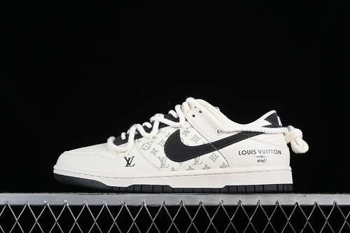 【380】[SJ2068-260]-[SB DUNK LOW L*V WHITE/BEIGE BLACK]-[WOMAN:36-39]-[MAN:40-45]