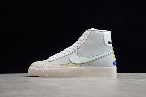 【280】[DC5203-100]-[ SELLING BLAZER MID 77 LABEL MAKER WHITE/VARSITY ROYAL-NEUTRAL GREY-FEAR PURPLE]