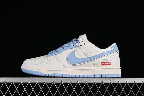 【360】[BB9866-001]-[SUPREME SB DUNK LOW WHITE/BLUE]-[WOMAN:36-39]-[MAN:40-45]