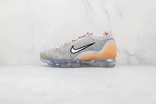 【280】[DH4084-002]-[AIR VAPORMAX 2021 FLYKNIT GREY FOG/WHITE/BRIGHT MANGO/ANTHRACITE/METALLIC SILVER]