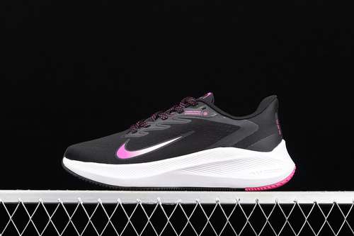 【280】[CJ0302-001]-[AIR ZOOM WINFLO 7 DARK SMOKE GREY/FIRE PINK/WHITE/BLACK]-[WOMAN:36-39]