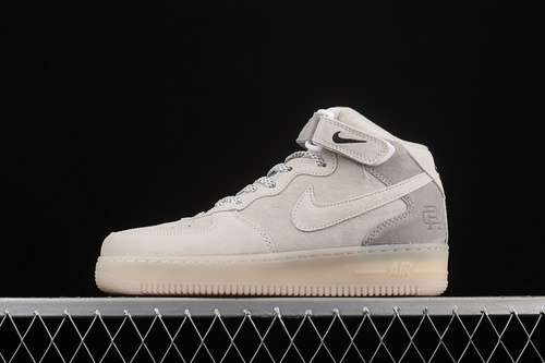 【330】[807618-300]-[AIR FORCE 1 MID 07 X REIGNING CHAMP WHITE GREY BLACK]-[WOMAN:36-39]-[MAN:40-45]