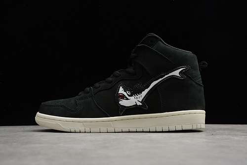 【500】[CI2692-001]-[SB DUNK HIGH OSKI SHARK BLACK/BLACK/WHITE]-[WOMAN:36-39]-[MAN:40-45]