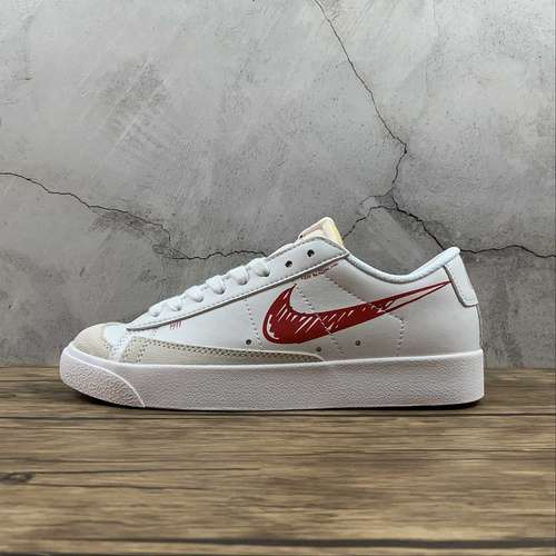 【260】[DA6364-103]-[BLAZER LOW 77 VINTAGE WHITE/WHITE/RED]-[WOMAN:36-39]-[MAN:40-44]