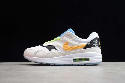 【340】[CW6031-100]-[AIR MAX 1 DAISY GREY/WHITE/BLACK/YELLOW]-[WOMAN:36-39]-[MAN:40-45]
