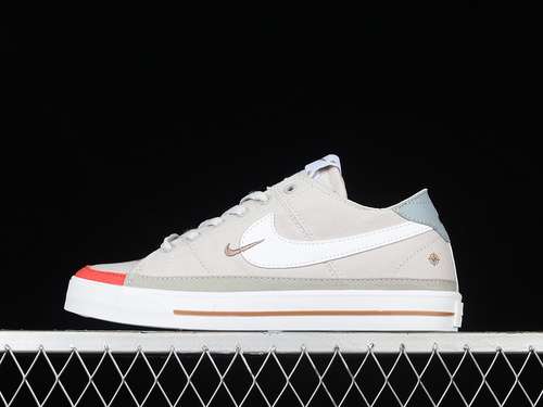 【240】[DN4232-012]-[COURT LEGACY CNVS SNEAKERS GREY/WHITE/RED]-[WOMAN:36-39]-[MAN:40-45]