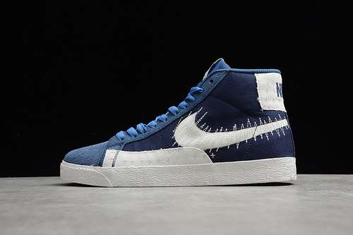 【280】[CT0715-400]-[SB BLAZER MID PREMIUM SASHIKO MYSTIC NAVY/SAIL-SAIL-GUM LIGHT BROWN]