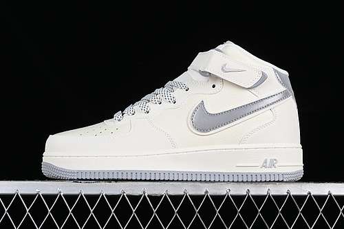 【340】[SH0235-522]-[AIR FORCE 1 07 MID WHITE/GREY]-[WOMAN:36-39]-[MAN:40-45]