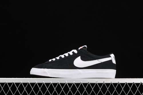 【240】[538402-004]-[BLAZER LOW PREMIUM VNTG SUEDE BLACK/BLACK/WHITE]-[WOMAN:36-39]-[MAN:40-44]