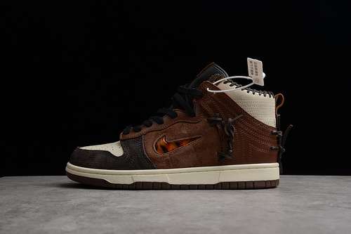 【480】[CZ8125-200]-[BODEGA X SB DUNK HIGH LEGEND FAUNA BROWN/RUSTIC/VELVET BROWN/MULTI-COLOR]