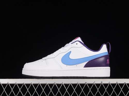 【230】[BQ5448-106]-[COURT BOROUGH LOW 2 GS WHITE/ROYAL PULSE/EGGPLANT]-[WOMAN:36-40]