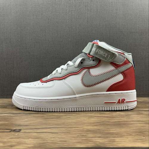 【320】[DH7451-100]-[AIR FORCE 1 MID 07 LV8 ATHLETIC CLUB WHITE/GYM RED/WHITE/LIGHT SMOKE GREY]