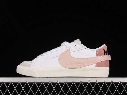 【230】[DQ1470-102]-[BLAZER LOW 77 JUMBO WHITE/ROSE WHISPER/PINK OXFORD]-[WOMAN:36-39]-[MAN:40-45]