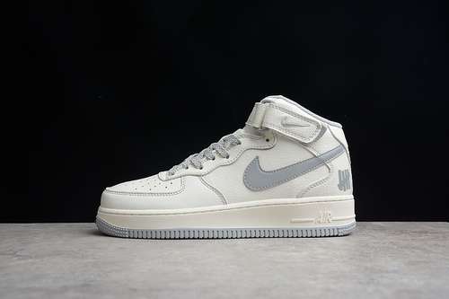 【360】[AO6617-306]-[UNDEFEATED X AIR FORCE 1 MID 07 SU19 WHITE/WHITE/LIGHT GREY]-[UNISEX:36-45]