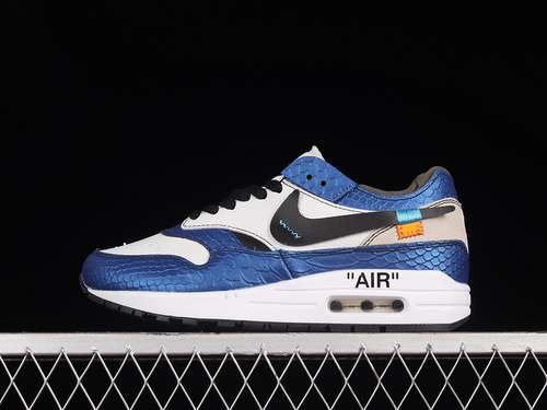 【340】[AA7293-001]-[AIR MAX 1 WHITE/NAVY BLUE/BLACK]-[WOMAN:36-39]-[MAN:40-47.5]