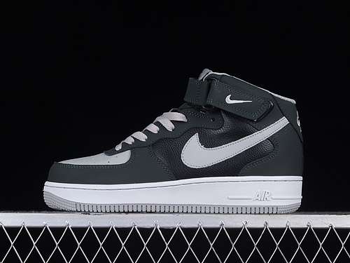 【360】[CW6817-067]-[ AIR FORCE 1 07 MID BLACK/WHITE/GREY]-[WOMAN:36-39]-[MAN:40-45]