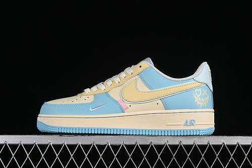 【320】[XL2312-555]-[AIR FORCE 1 07 LOW PIEMON BLUE/YELLOW]-[WOMAN:36-39]-[MAN:40-45]