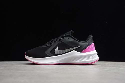 【250】[CI9984-004]-[DOWNSHIFTER 10 BLACK/METALLIC SILVER/WHITE-PINK]-[WOMAN:36-40]