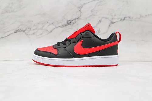 【300】[BQ5448-007]-[COURT BOROUGH LOW 2 GS BRED BLACK/UNIVERSITY RED/WHITE]-[WOMAN:36-42]