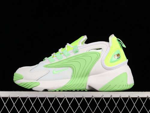 【280】[CU2988-131]-[ZOOM 2K WHITE/WHITE/ILLUSION GREEN]-[WOMAN:36-39]-[MAN:40-45]