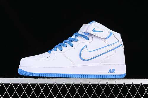 【340】[WP5623-831]-[AIR FORCE 1 07 MID WHITE/BLUE]-[WOMAN:36-39]-[MAN:40-45]