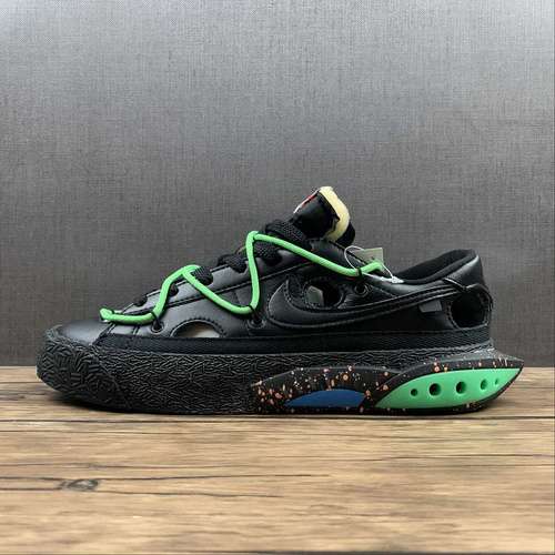 【400】[DH7863-001]-[OW X BLAZER LOW BLACK/BLACK/GREEN]-[MAN:40-46]