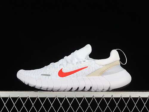 【230】[CZ1884-101]-[FREE RUN 5 0 WHITE/OFF WHITE/PURE PLATINUM/SIREN RED ]-[WOMAN:36-39]-[MAN:40-45]