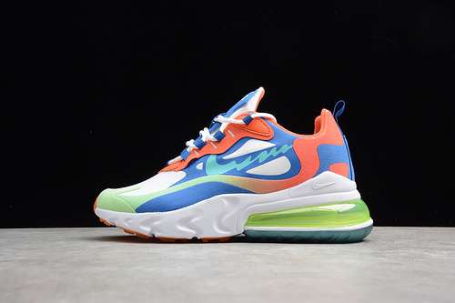 [AO4971-400]-[AIR MAX 270 REACT WHITE/BLUE/ORANGE-GREEN]-[WOMAN:36-39]-[MAN:40-45]