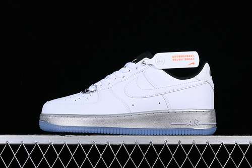 【280】[DX6764-100]-[AIR FORCE 1 07 LOW SE WHITE/WHITE/METALLIC SILVER/BLACK]-[UNISEX:36-45]