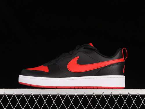 【240】[BQ5448-007]-[COURT BOROUGH LOW 2 GS BRED BLACK/UNIVERSITY RED/WHITE]-[WOMAN:36-39]-[MAN:40-45]