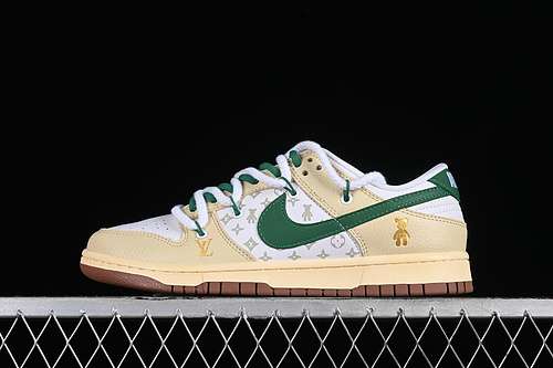 【380】[SJ2068-246]-[SB DUNK LOW L*V WHITE/GREEN/YELLOW]-[WOMAN:36-39]-[MAN:40-45]