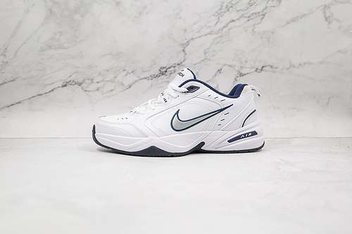 【260】[415445-102]-[AIR MONARCH IV WHITE/METALLIC SILVER/NAVY]-[WOMAN:36-39]-[MAN:40-45]