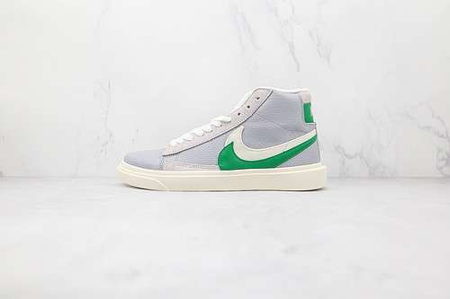 【300】[BV0076-433]-[SACAI X BLAZER MID WHITE/GREEN/LIGHT GREY]-[WOMAN:36-39]-[MAN:40-45]