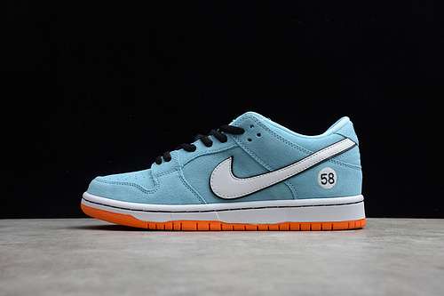 【360】[BQ6817-401]-[SB DUNK LOW CLUB 58 GULF BLUE CHILL/SAFETY ORANGE-BLACK-WHITE]
