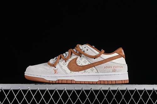 【380】[FC1688-165]-[DUNK LOW SB L*V WHITE/GREY/BROWN]-[WOMAN:36-39]-[MAN:40-45]
