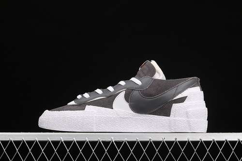 【320】[DD1877-002]-[SACAI X BLAZER LOW BLACK/BLACK/WHITE]-[WOMAN:36-39]-[MAN:40-45]