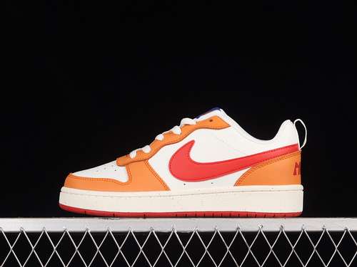 【230】[BQ5448-119]-[COURT BOROUGH LOW 2 WHITE/ORANGE/RED]-[WOMAN:36-39]-[MAN:40-45]