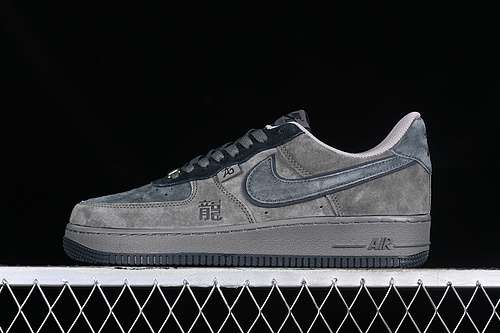 【340】[CD1221-608]-[AIR FORCE 1 07 LOW BLACK DRAGON GOD BLACK/GREY]-[WOMAN:36-39]-[MAN:40-45]