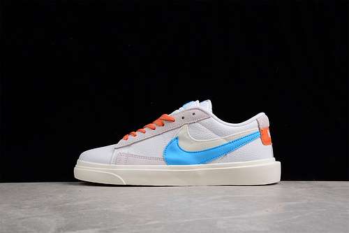 【230】[BV0076-104]-[SACAI X BLAZER LOW WHITE/BLUE/ORANGE]-[WOMAN:36-39]-[MAN:40-45]