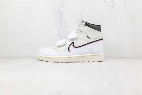 【360】[AQ7924-101]-[AIR JORDAN 1 RETRO HIGH DOUBLE STRAP WHITE WHITE/BLACK]-[WOMAN:36-39]-[MAN:40-46]